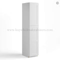 White Shaker 18″ W Two Single Door Utility Pantry Cabinet
