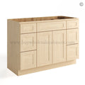 Unfinished Shaker 48″ Vanity Base Cabinet Combo