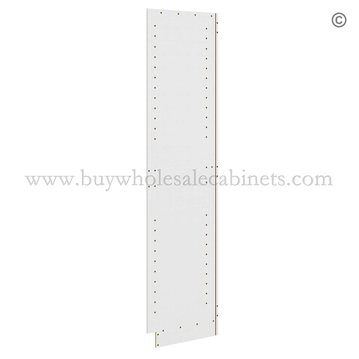 Frameless Gloss Gray Finished Panel for Utility Pantries