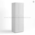 White Shaker 24″ W Two Double Door Utility Pantry Cabinet