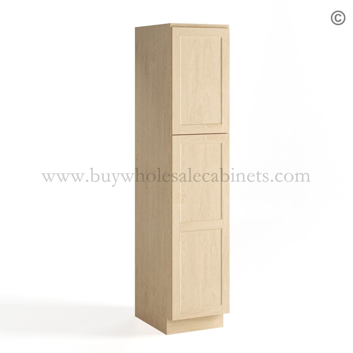 Unfinished Shaker 18″ Pantry Cabinet Single Door