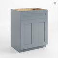 Gray Shaker Single Vanity Sink Base Cabinet