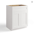 White Shaker Single Vanity Sink Base Cabinet
