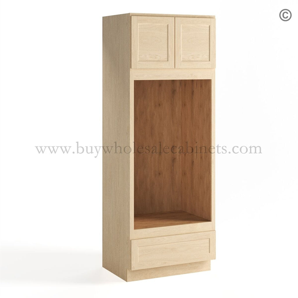 Unfinished Shaker Double Oven Cabinet