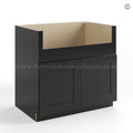 Black Shaker Farmhouse Sink Base