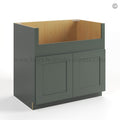 Green Shaker Farmhouse Sink Base