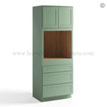 Jade Green Shaker Single Oven Cabinet
