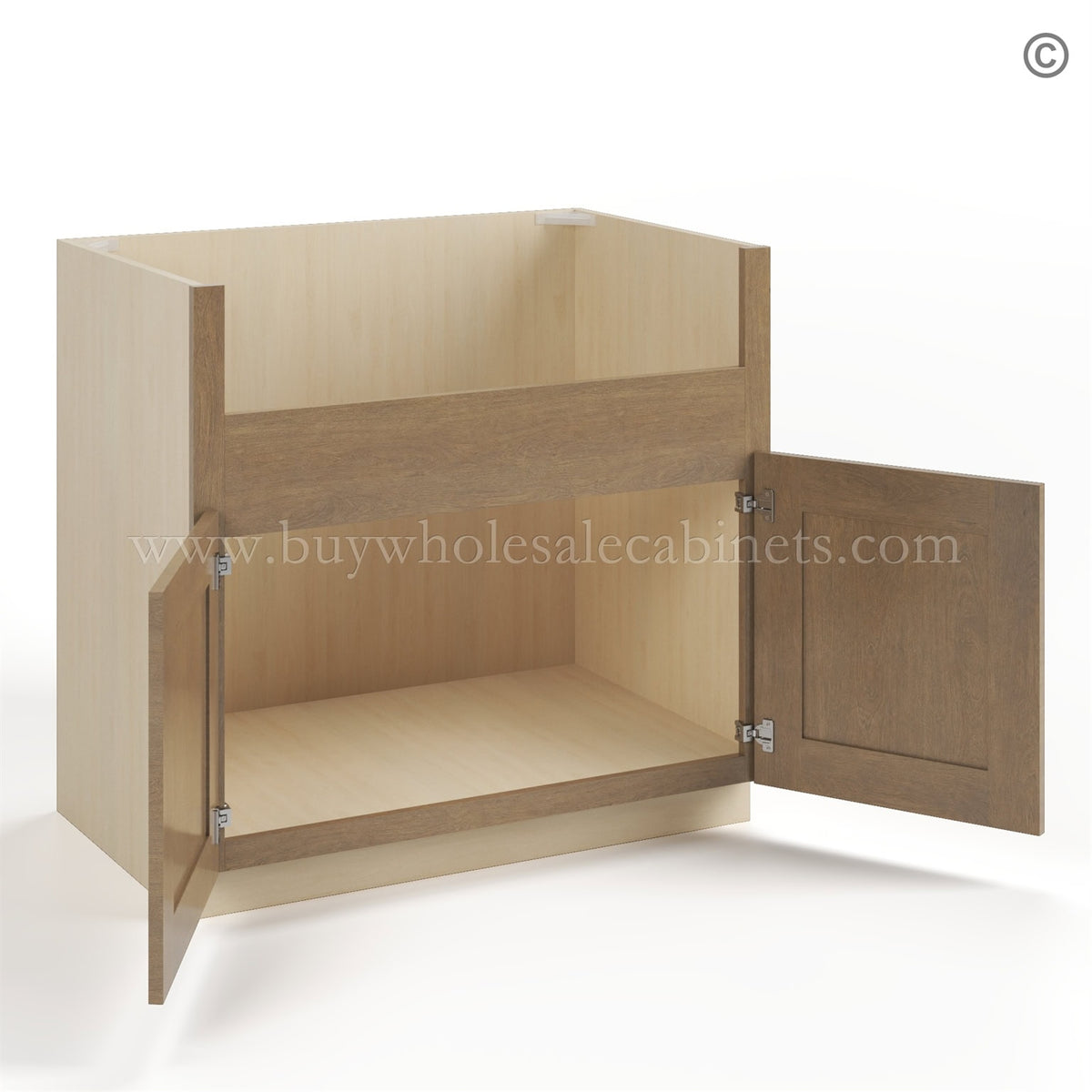 Rustic Wood Shaker Farmhouse Sink Base