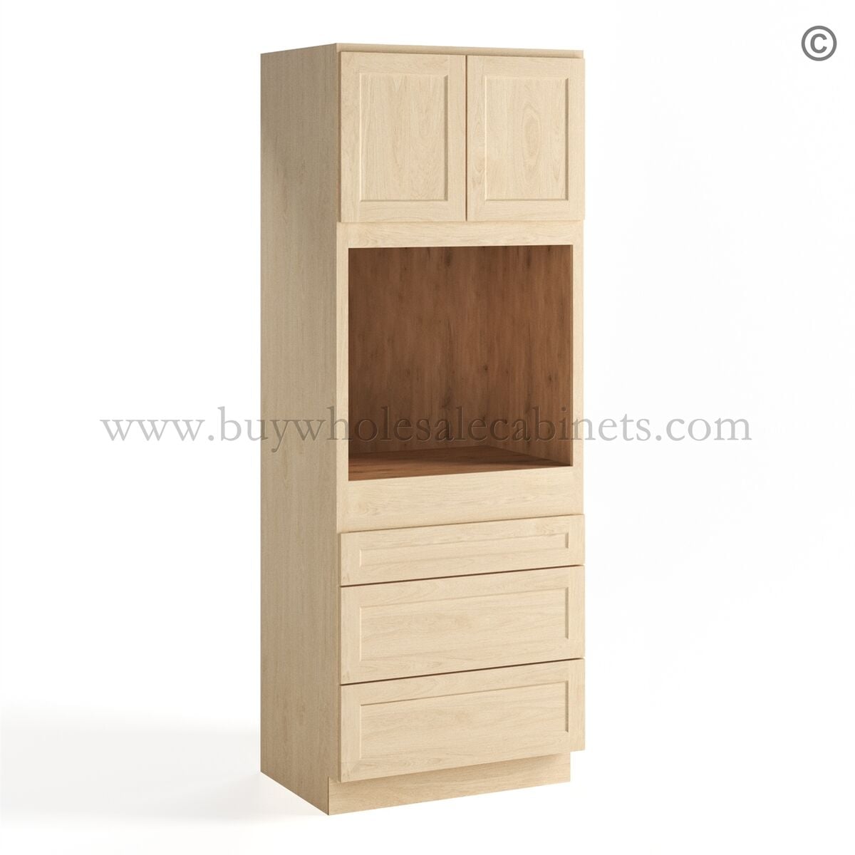 Unfinished Shaker Single Oven Cabinet