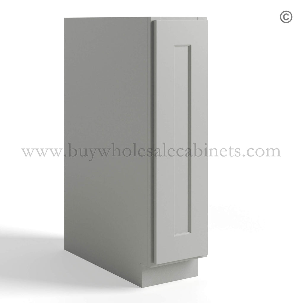 Dorian Gray Shaker Full Height Door Base Cabinets Single Door