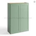 Jade Green Shaker 42″ Wall Cabinet Double Door