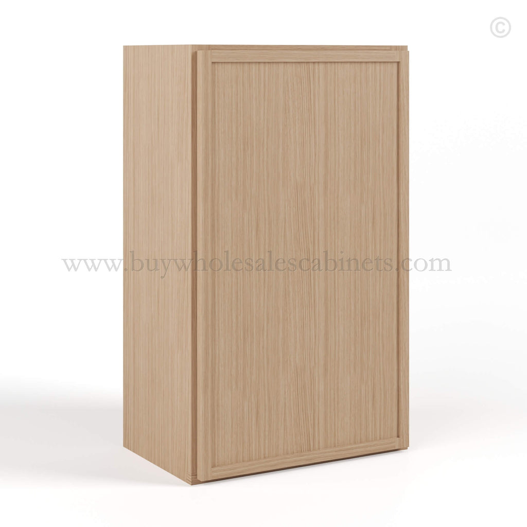 Slim Oak Shaker 30″H Single Door Wall Cabinet