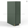 Slim Shaker Green Full Height Door Base Cabinets Single Door