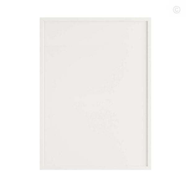 Dove White Slim Shaker Base Cabinet Front Face Sample