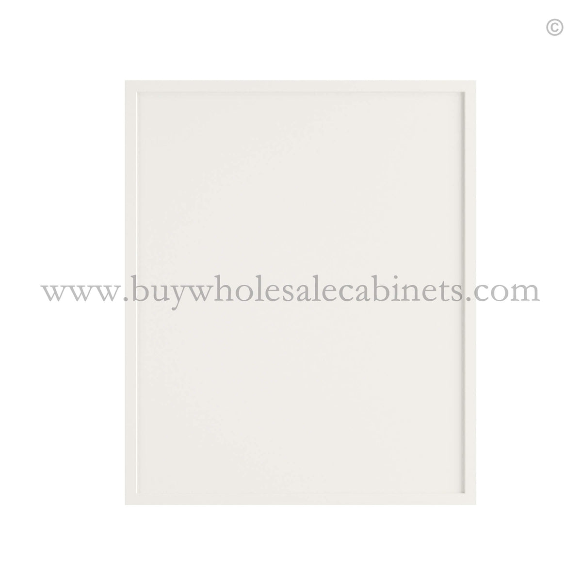Dove White Slim Shaker Base Decorative Door Panel