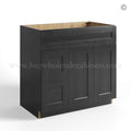 Charcoal Black Shaker Vanity Sink Base Combo 36″W