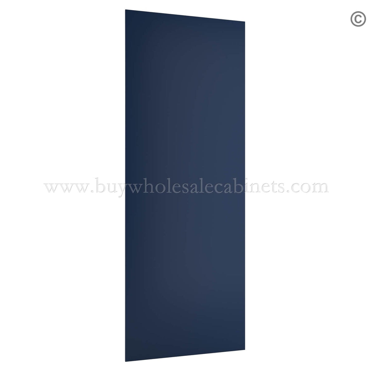 Frameless Oxford Blue Finished Panel – Finish Edge At All Sides