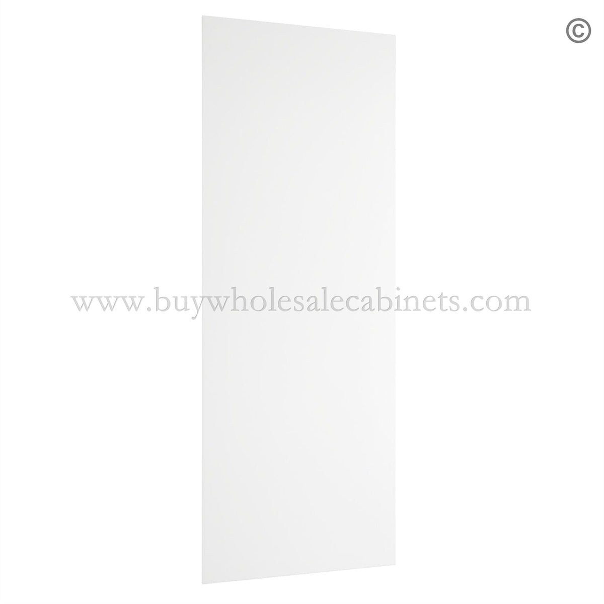 Frameless Modern White Shaker Finished Panel – Finish Edge At All Sides