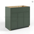Slim Shaker Green Vanity Sink Base Combo 36″W
