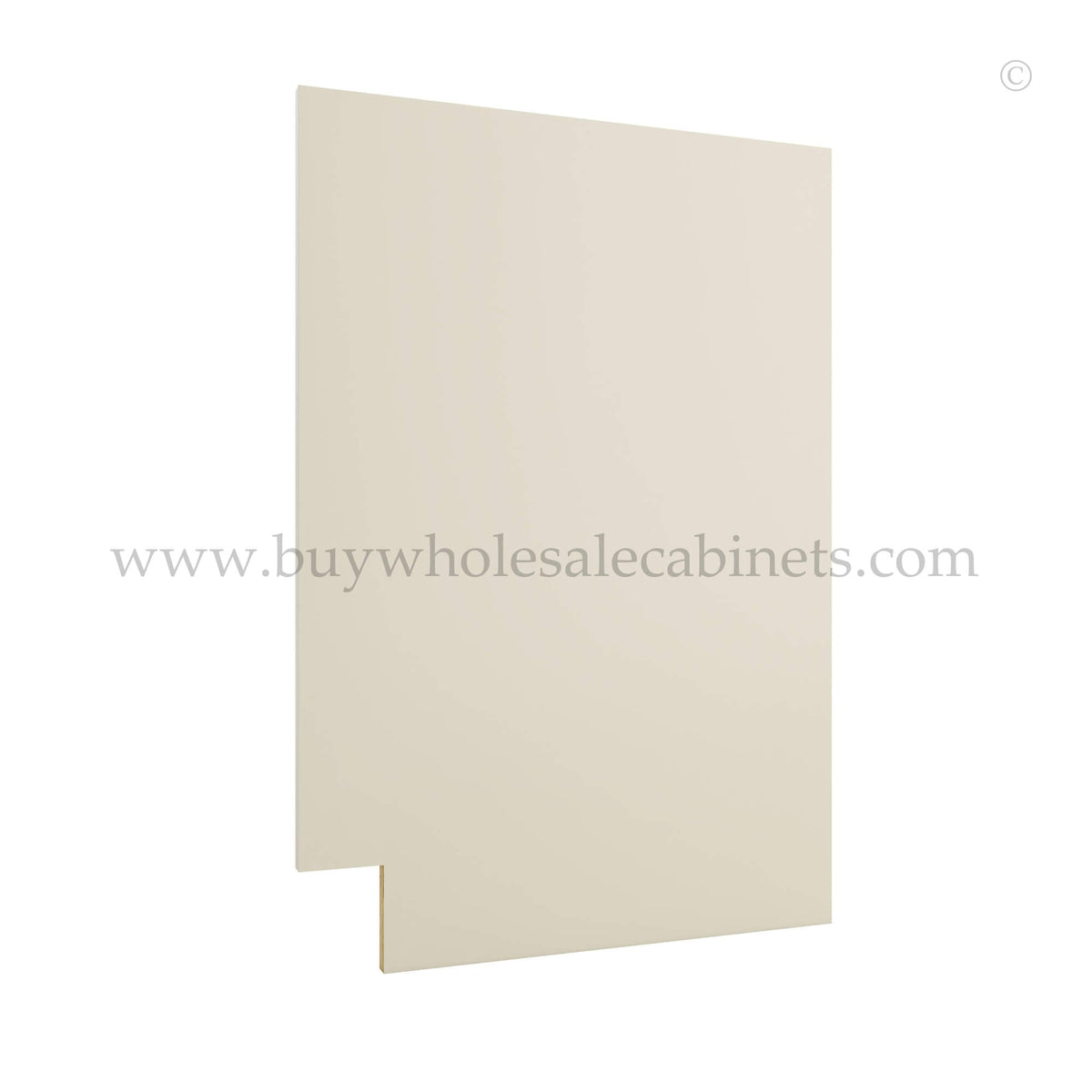 Frameless Ivory White Dishwasher Panel