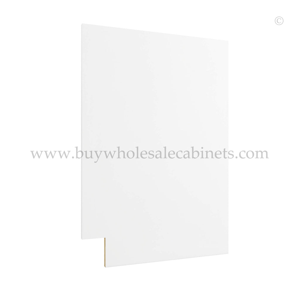 Frameless Modern White Shaker Dishwasher Panel