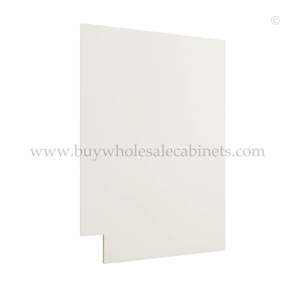 Frameless Pearl White Dishwasher Panel