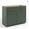 Slim Shaker Green Vanity Sink Base Combo 42″W