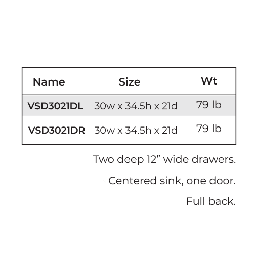 Slim Shaker Green Vanity Sink Base Combo 30″W