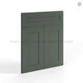 Green Shaker Corner Sink Base Front