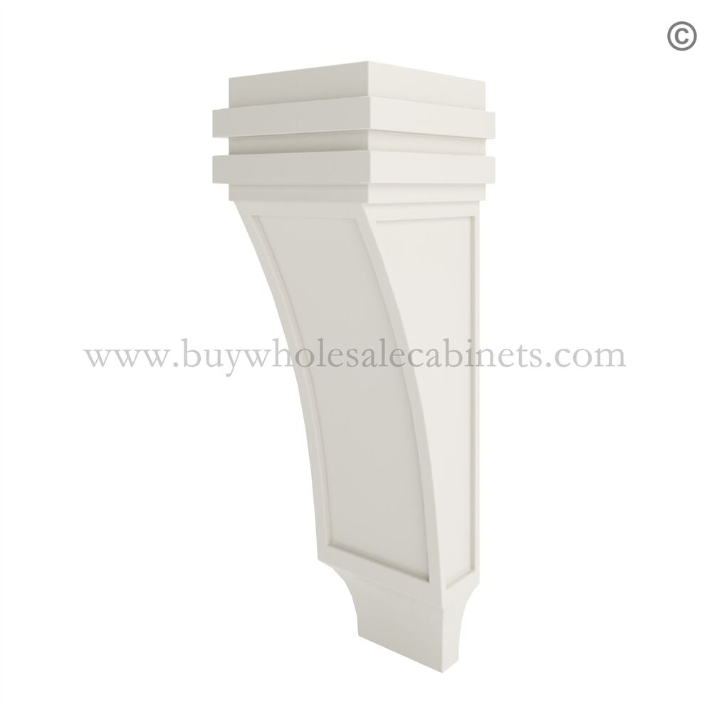 Frameless Pearl White Corbel Medium
