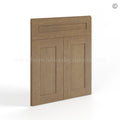 Rustic Wood Shaker Corner Sink Base Front