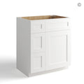 White Shaker 30″ W Vanity Combo with Drawers