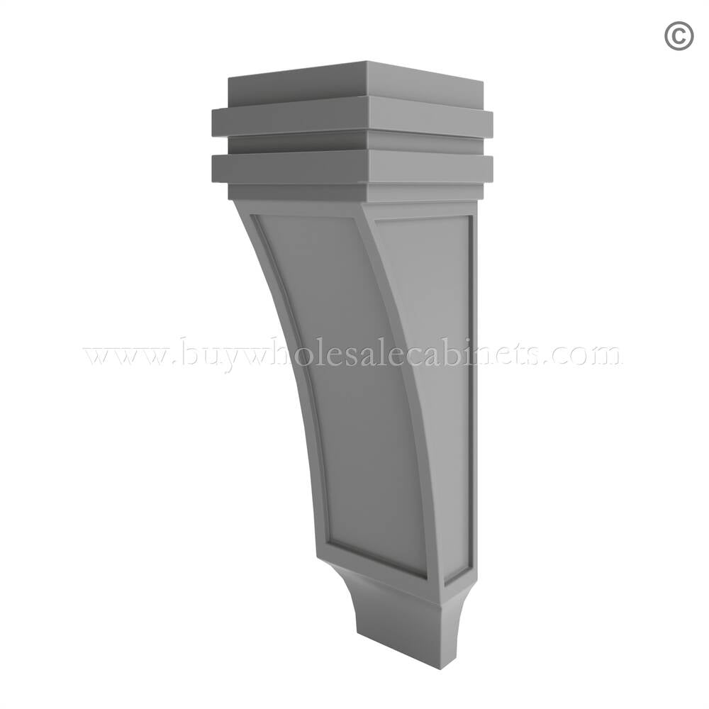 Frameless Graphite Gray Corbel Medium