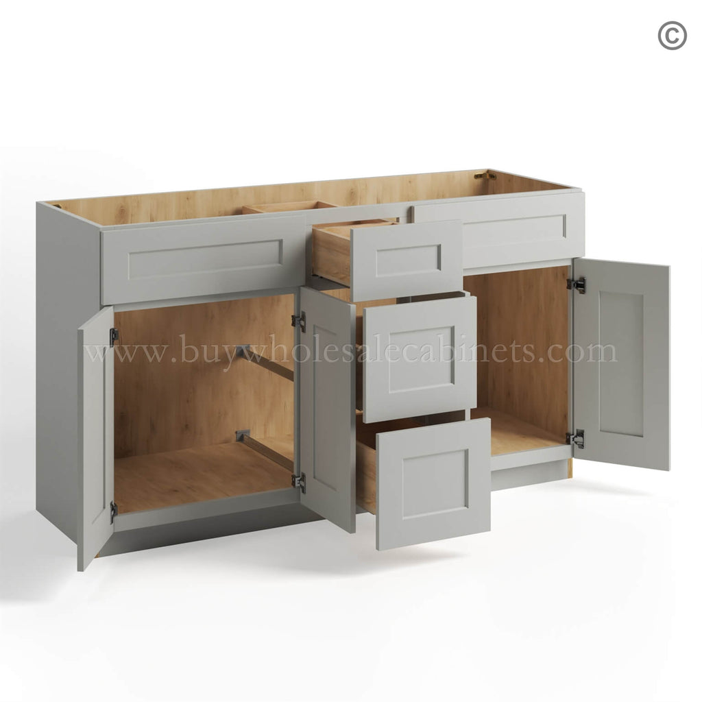 Dorian Gray Shaker Vanity Sink Base Combo