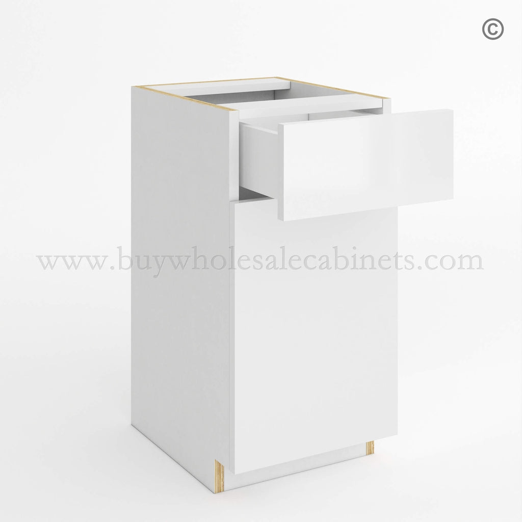 Frameless Gloss White MINI Base Cabinet
