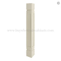 Frameless Ivory White Square Spool/Leg