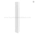 Frameless Modern White Shaker Square Spool/Leg