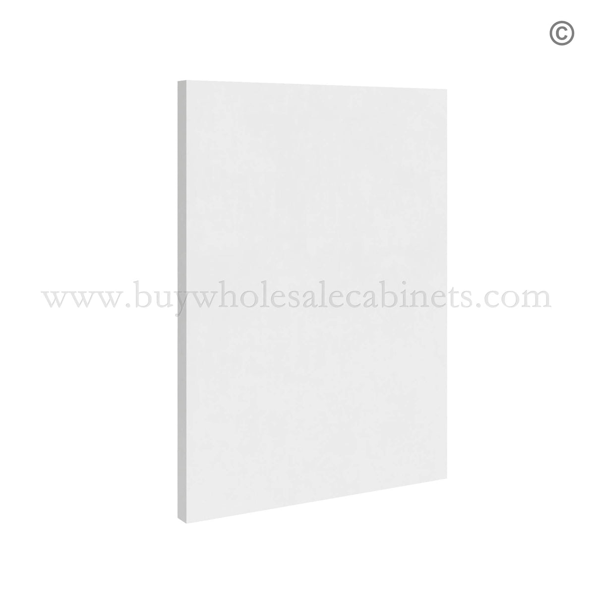 Frameless Gloss White Sample Door