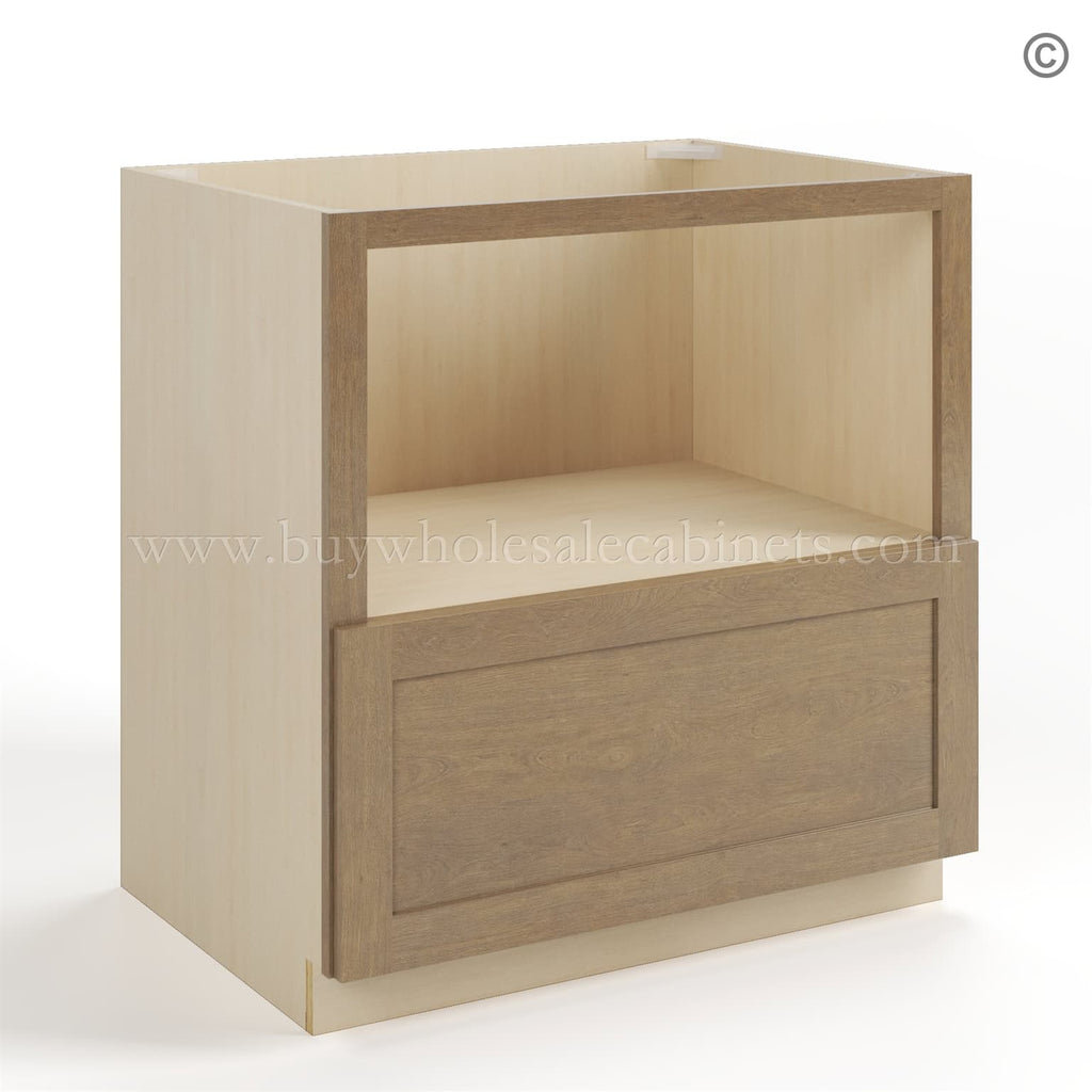 Rustic Wood Shaker Microwave Base Cabinet