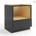Slim Black Shaker Microwave Base Cabinet