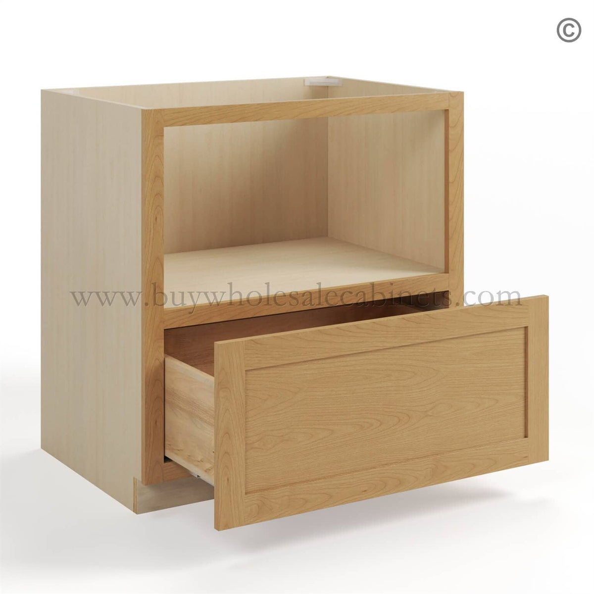 Treasure Chest Shaker Microwave Base Cabinet