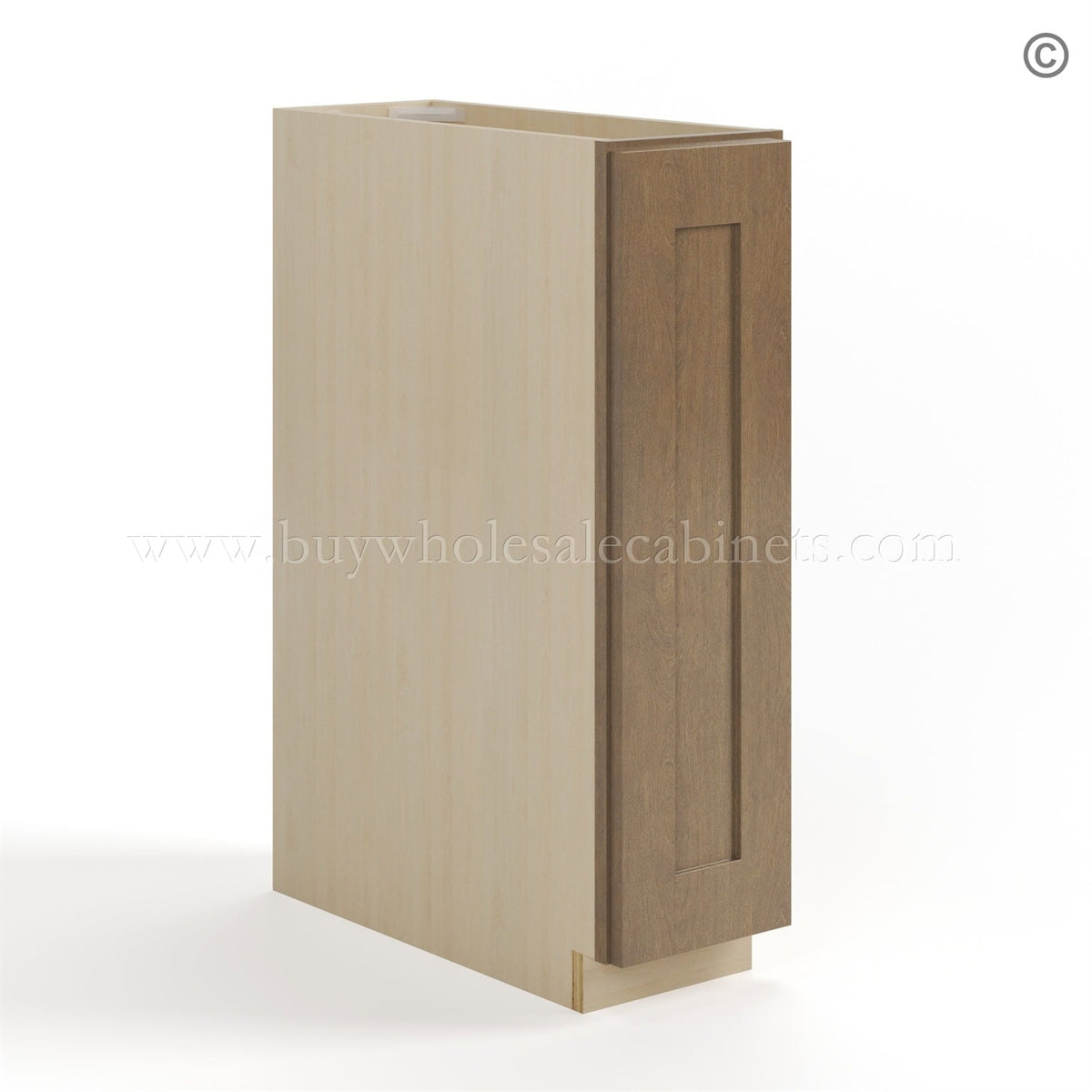 Rustic Wood Shaker Spice Pull Base Cabinet