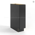 Slim Black Shaker Spice Pull Base Cabinet