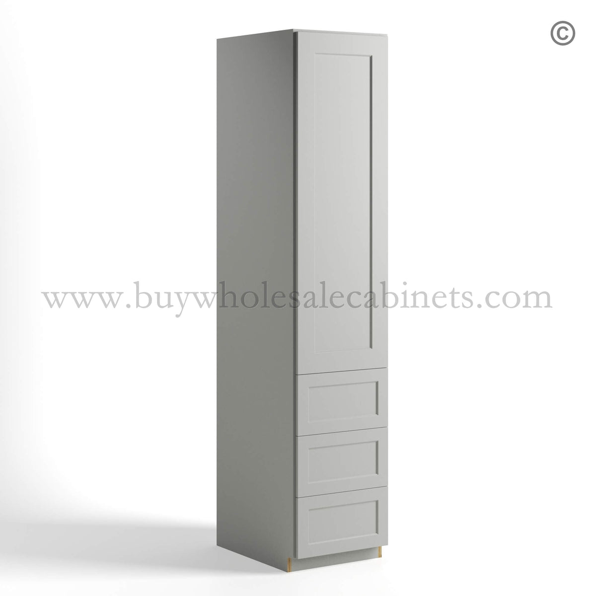 Dorian Gray Shaker Vanity Linen Cabinet