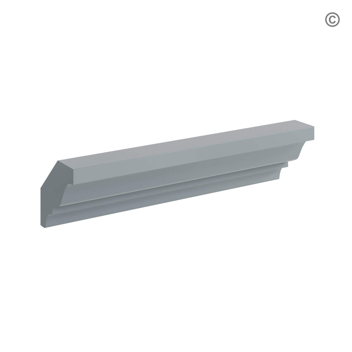 Gray Shaker Crown Moulding