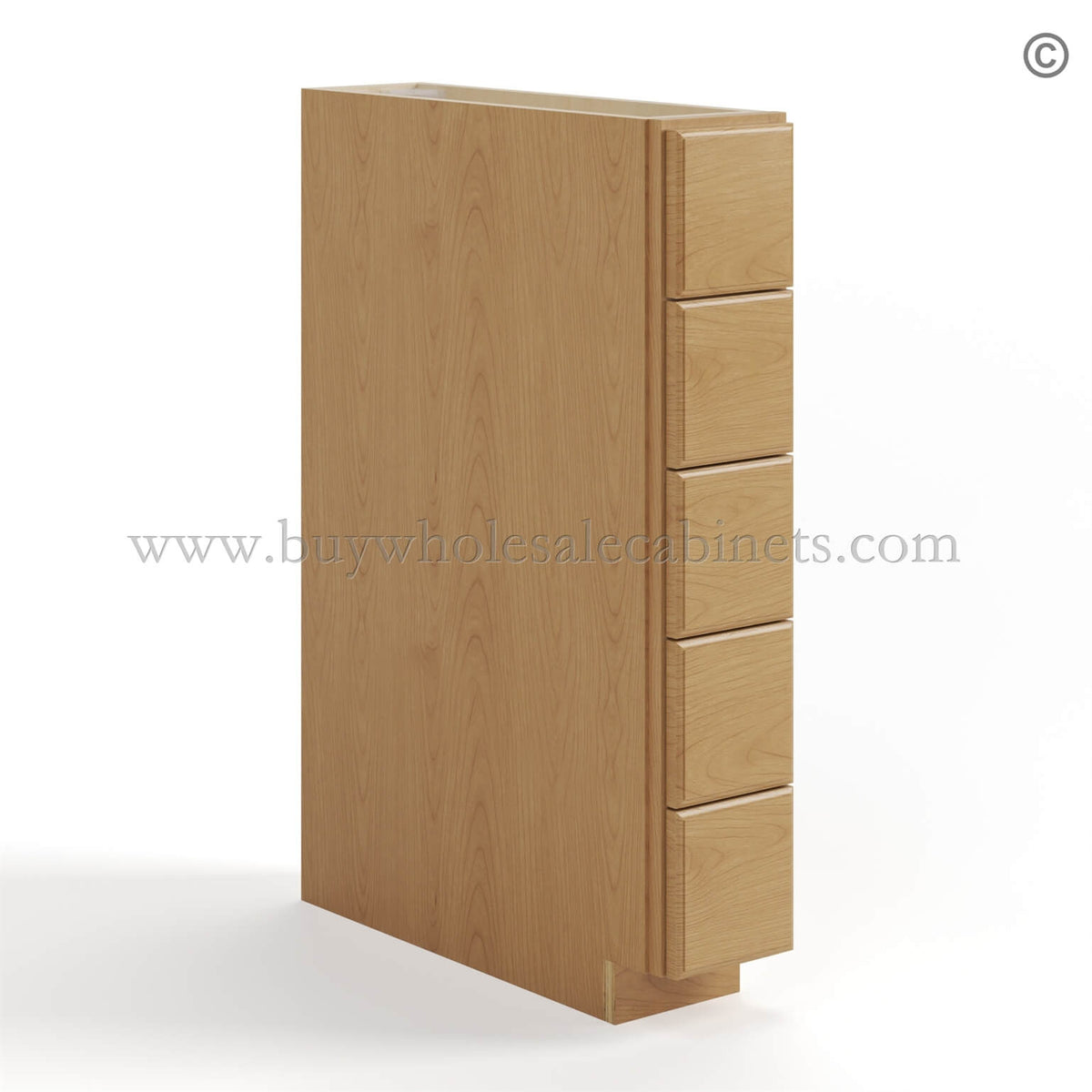 Treasure Chest Shaker Base Spice Cabinet with 5 Drawers