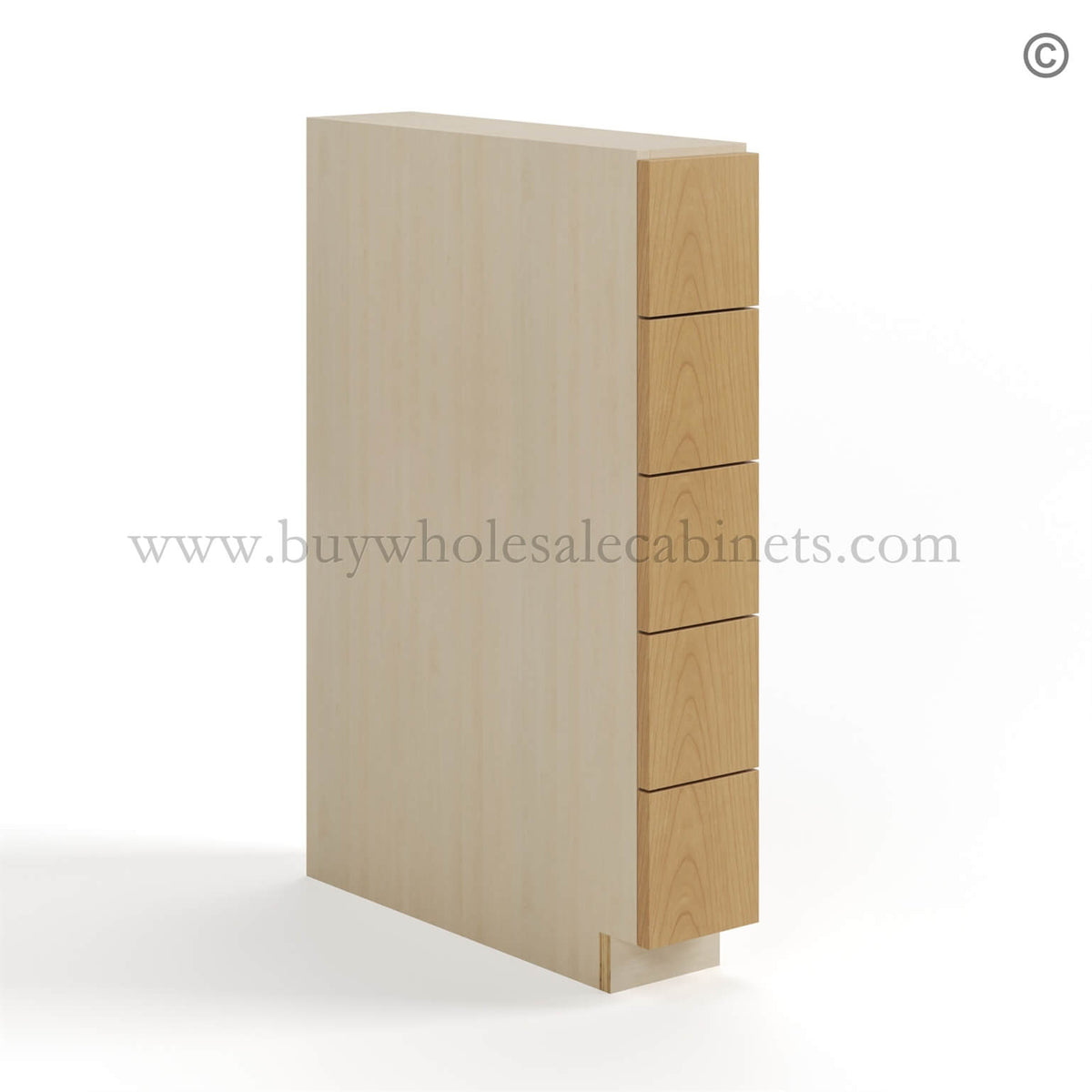 Treasure Chest Shaker Base Spice Cabinet with 5 Drawers