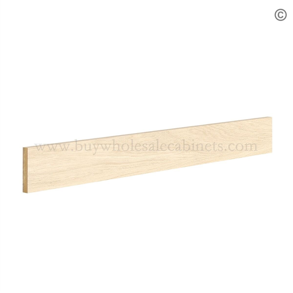 Unfinished Shaker Toe Kick (96″)