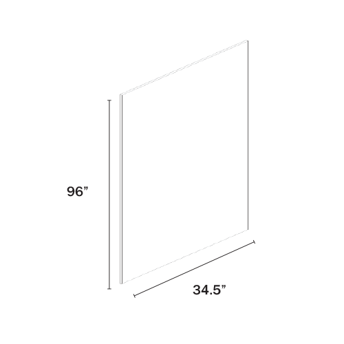 Dorian Gray Shaker 1/2″ Island Panel