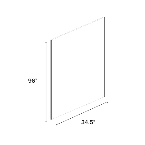 Charcoal Black Shaker 1/2″ Island Panel